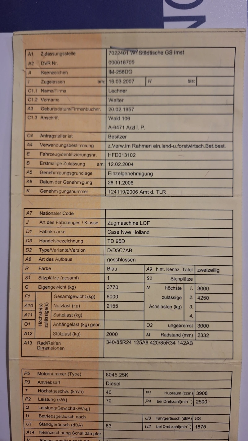 Трактор New Holland TD 95 D, снимка 7 - Селскостопанска техника - 53363877