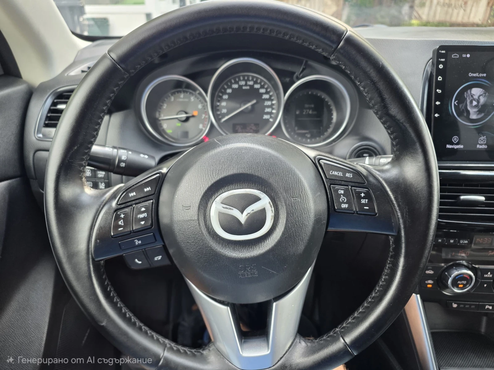 Mazda CX-5 2.0БЕНЗИН/КАМЕРА/КСЕНОН, снимка 14 - Автомобили и джипове - 55316017