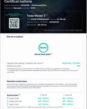 Tesla Model 3 Long Range FSD3 SoH 90.5 Гаранция Бял Салон Шанхай - 24790 € / 48485.03 лв. - 36777300 11