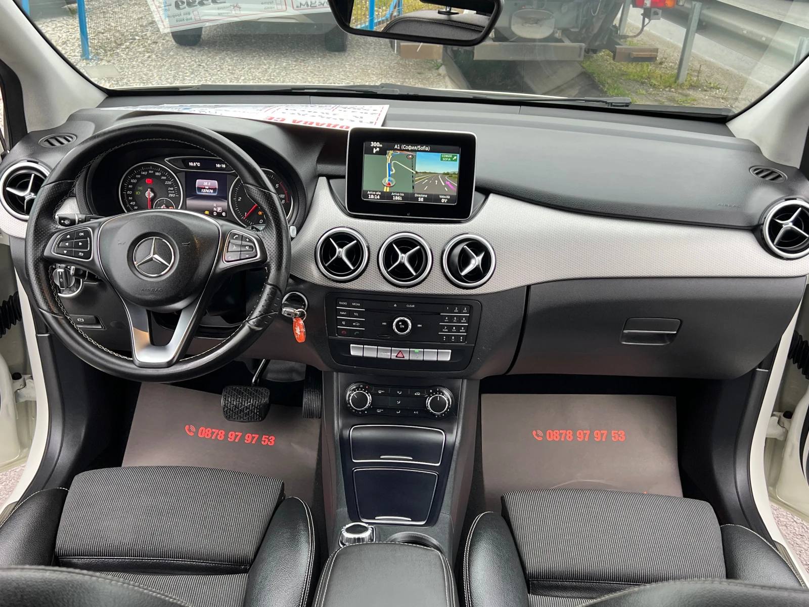 Mercedes-Benz B 180 ЛИЗИНГ-FEISS-АВТОМАТ-КОЖА-ТОП, снимка 11 - Автомобили и джипове - 54058281