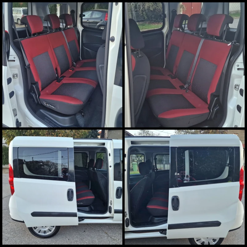 Fiat Doblo БЕНЗИН/1.4i/95kc/107547км!/Климатик/* ПЪТНИЧЕСКО* , снимка 14 - Автомобили и джипове - 47868986