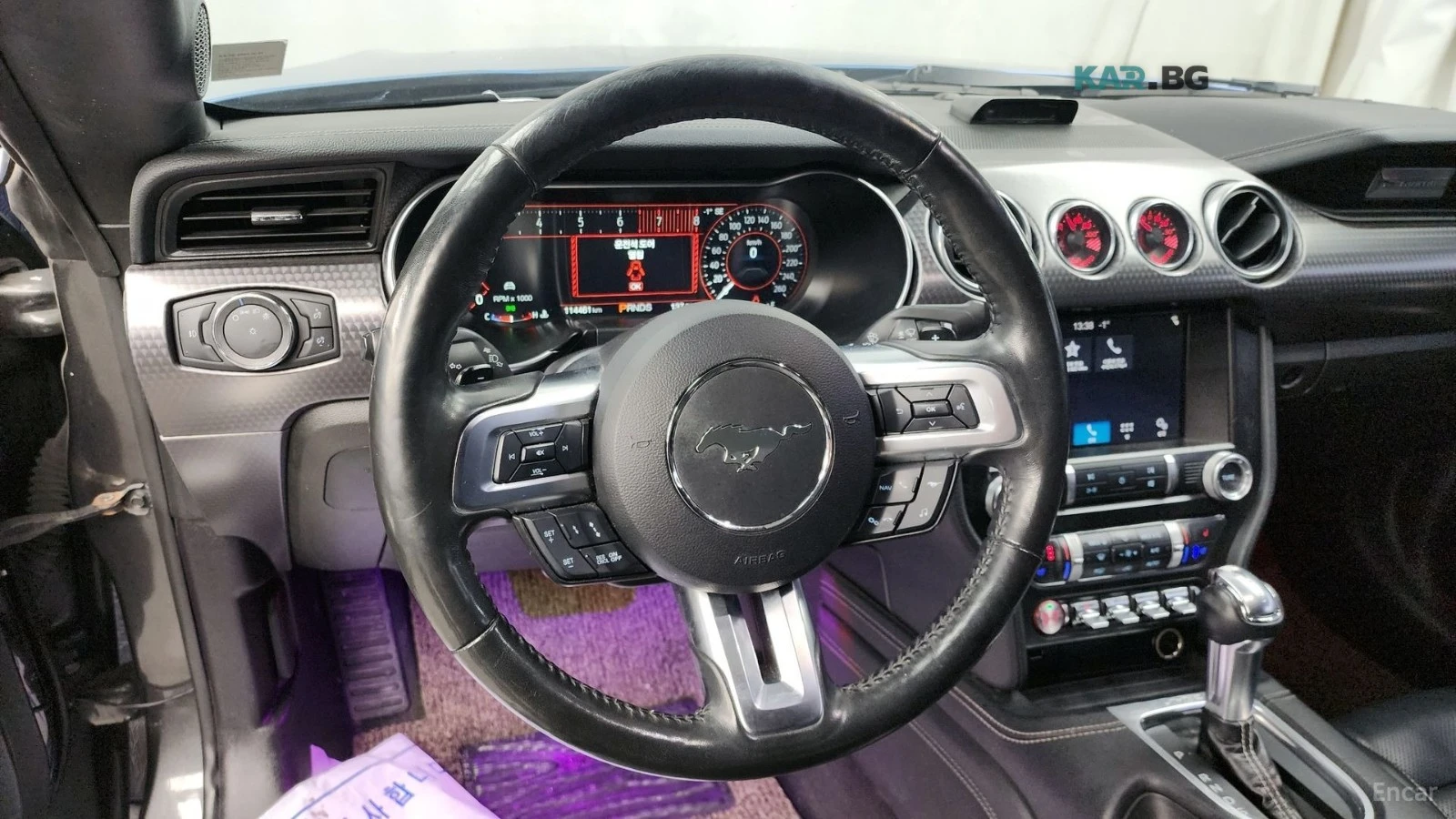 Ford Mustang ECOBOOST / SHELBY PKG / DISTRONIC / DIGITAL /ОБДУХ, снимка 13 - Автомобили и джипове - 54595503