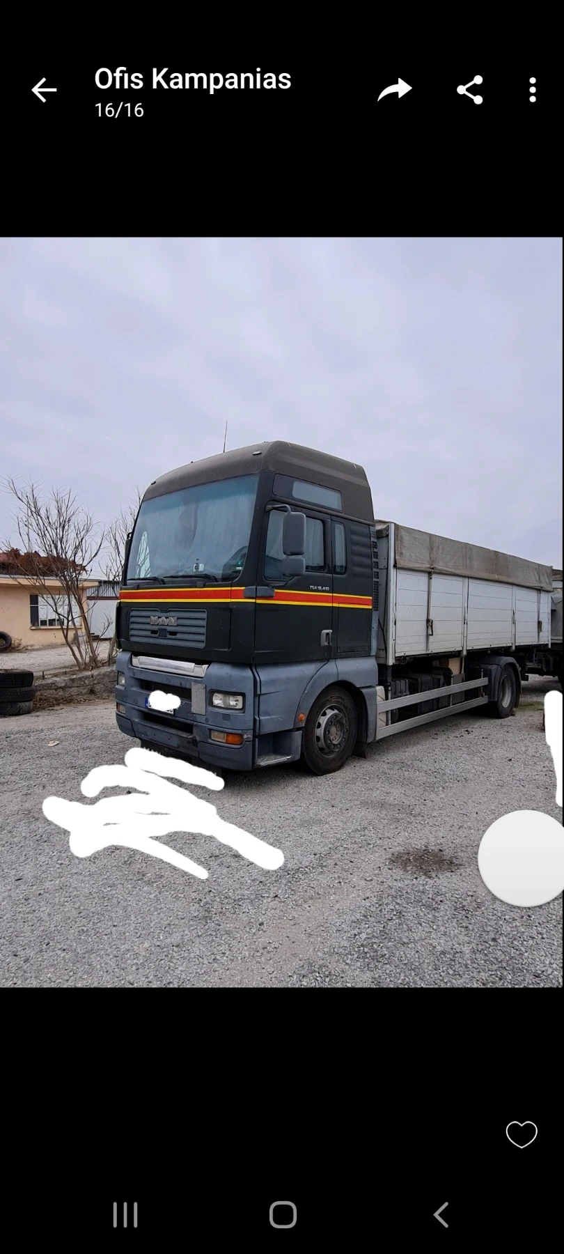 Man Tga410 Самосвал, снимка 2 - Камиони - 54972343
