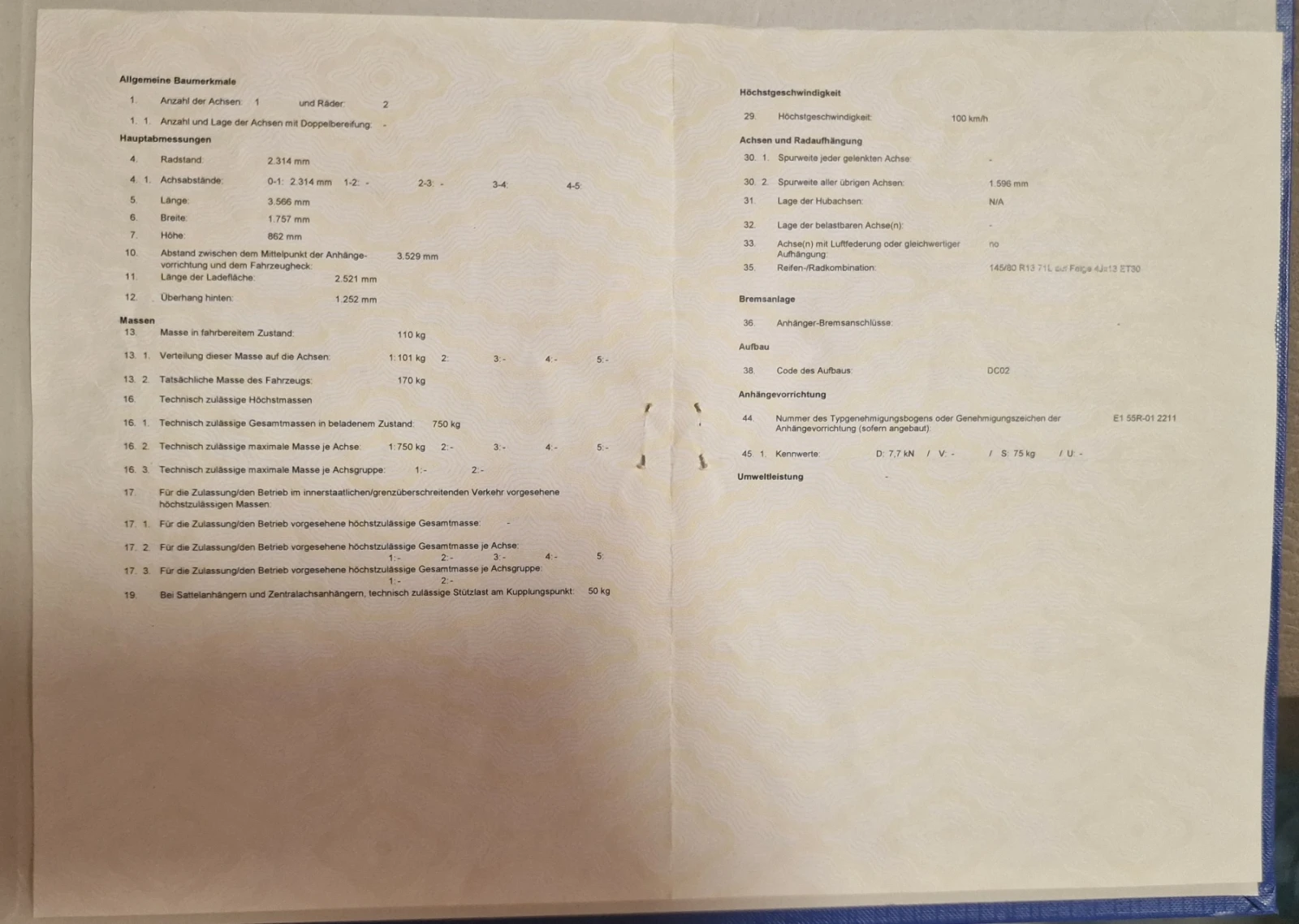 За автомобил Humbaur H 752513, снимка 12 - Ремаркета - 55682932