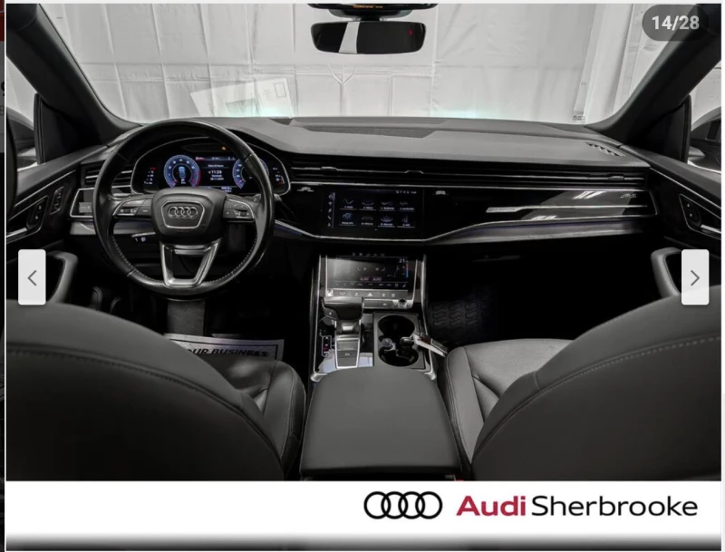 Audi Q8 3.0T* MATRIX* ОБДУХВАНЕ* ПАНОРАМА* LANE* ASSIST* , снимка 8 - Автомобили и джипове - 52835550