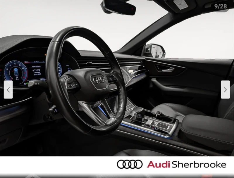 Audi Q8 3.0T* MATRIX* ОБДУХВАНЕ* ПАНОРАМА* LANE* ASSIST* , снимка 9 - Автомобили и джипове - 52835550