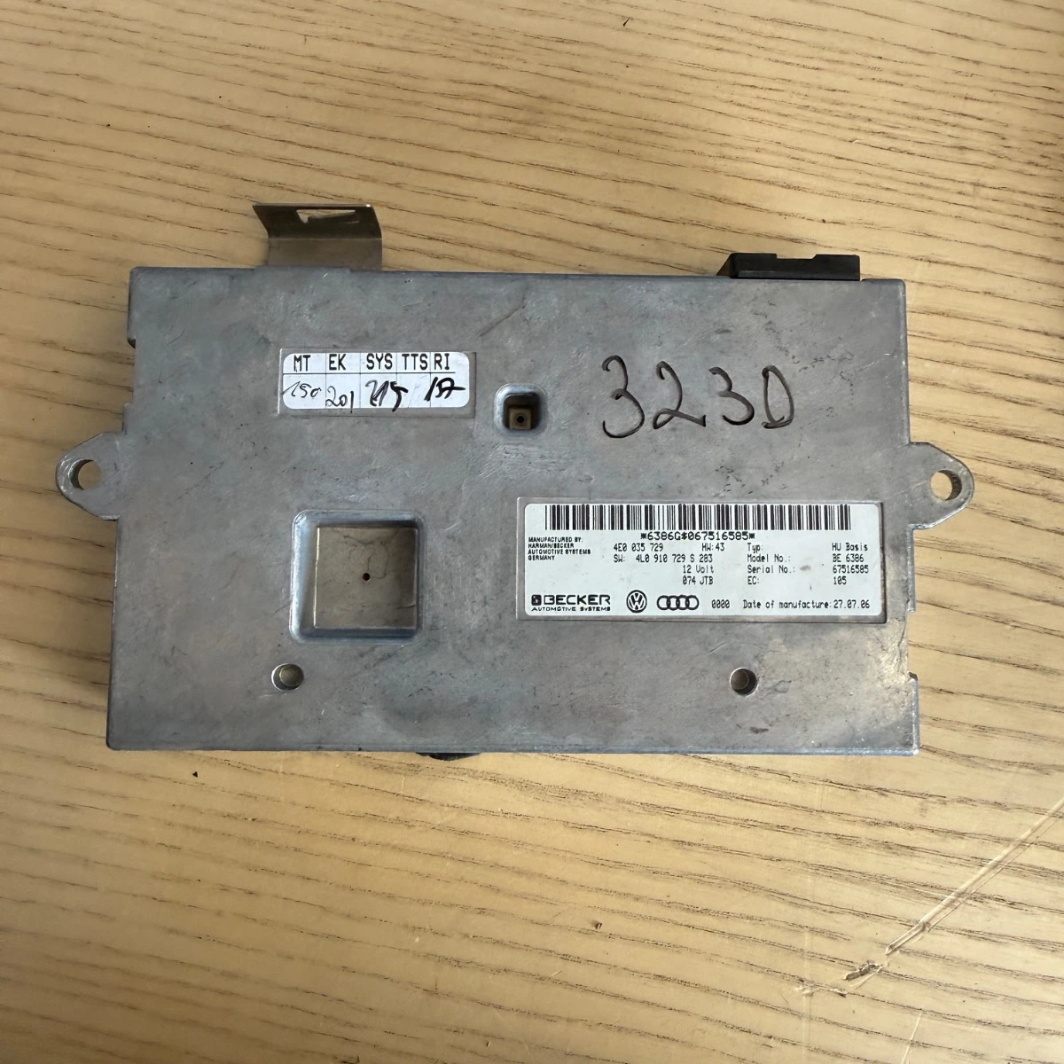 Модул MMI за Audi A6A8Q7 4E0035729 4L0910729S-3230