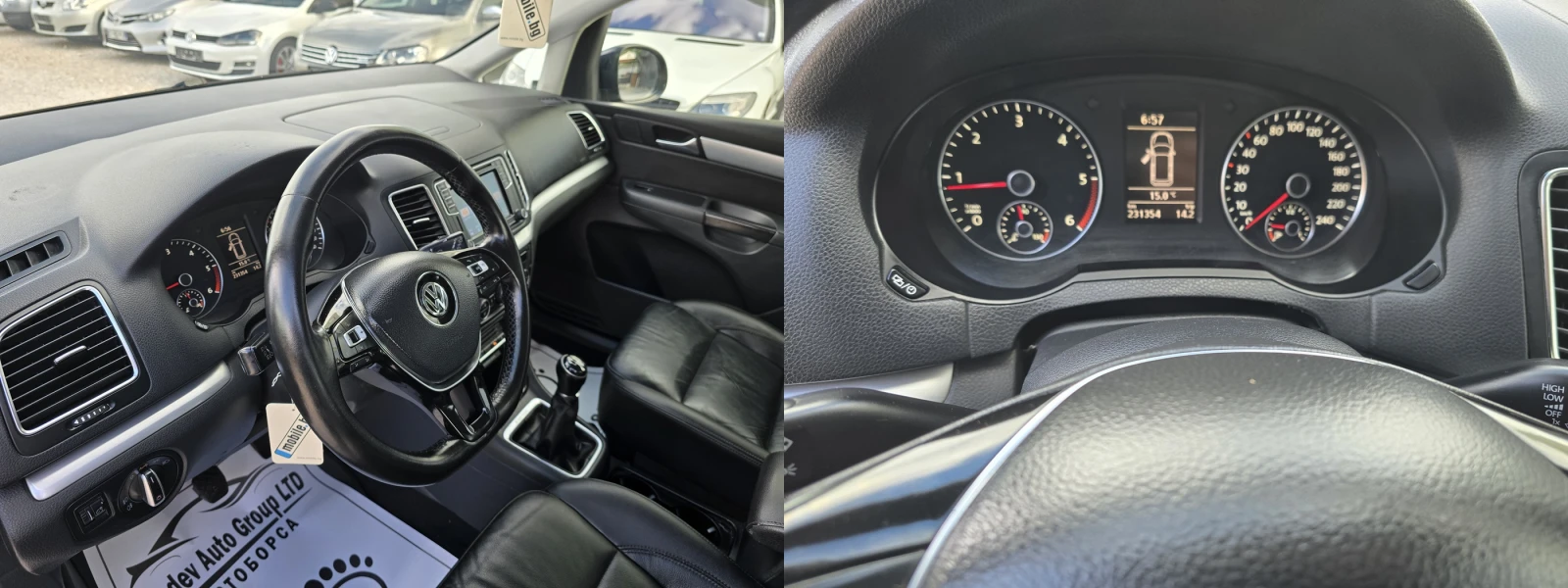 VW Sharan 2.0TDI/FACE/4-MOTION/7-МЕСТЕН/HIGHLINE/ - изображение 9