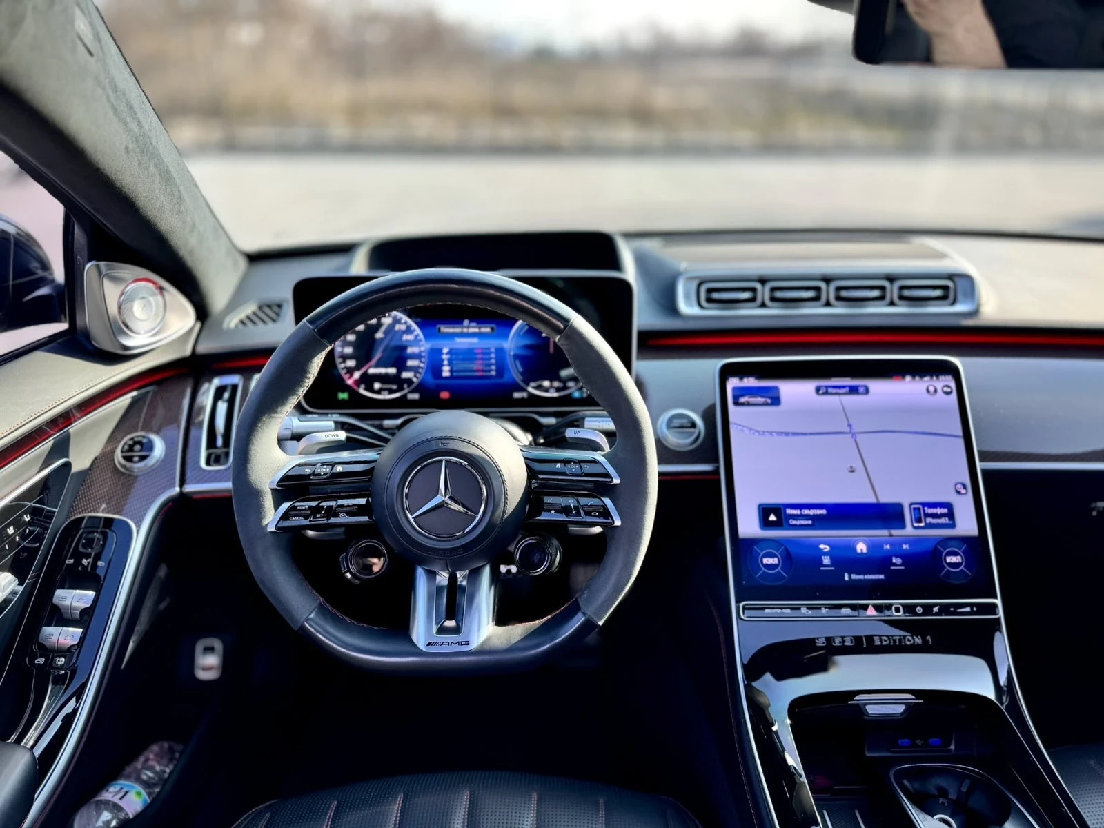 Mercedes-Benz S 63 AMG Edition1 Ceramic brakes, снимка 12 - Автомобили и джипове - 53737640