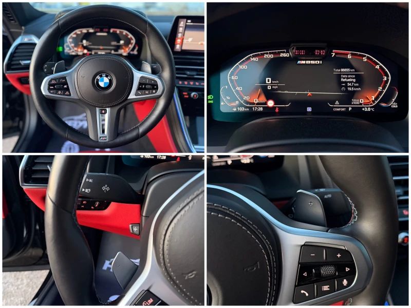 BMW 850 i= xDrive= M-pack= Facelift= Panorama= Soft Close=, снимка 15 - Автомобили и джипове - 53179897