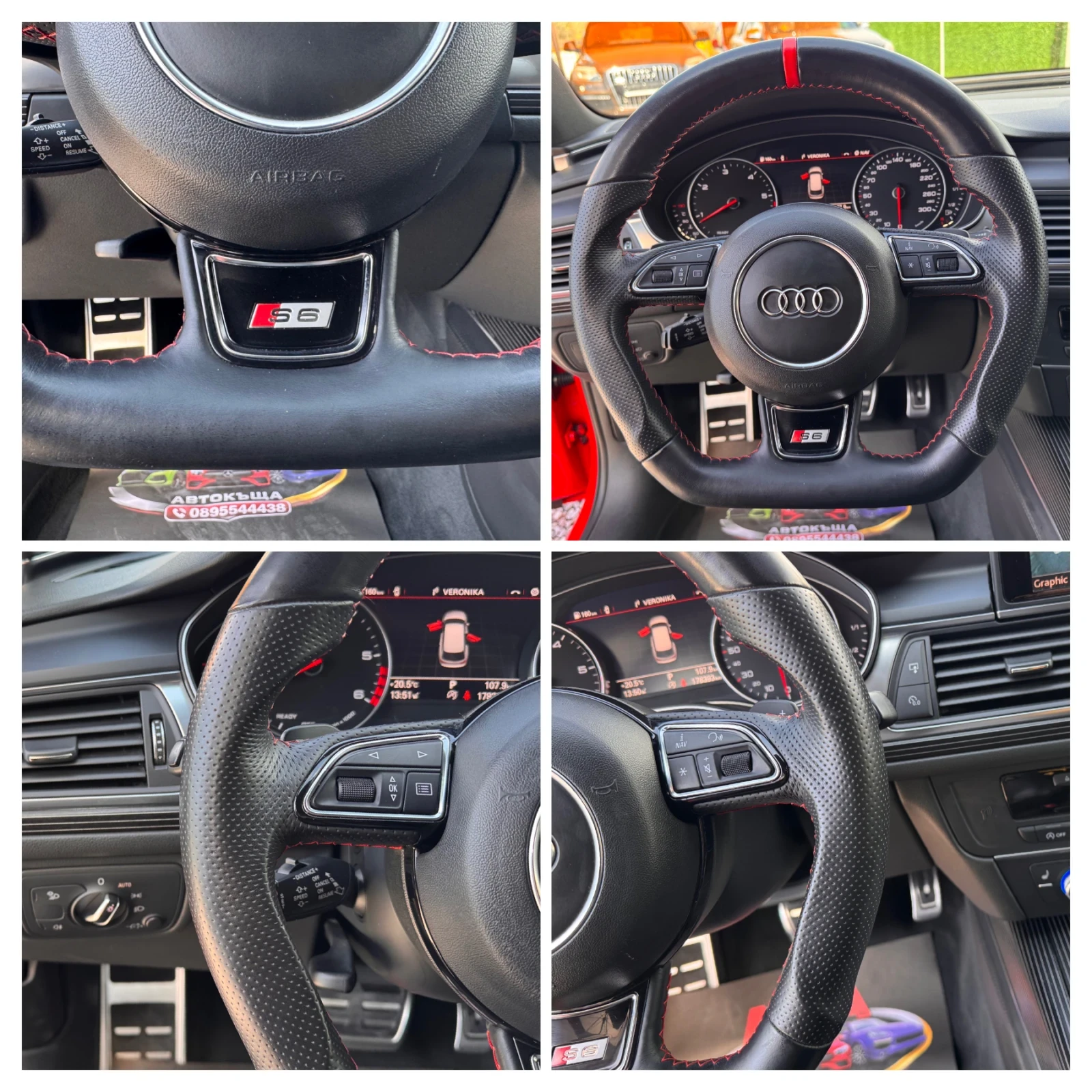 Audi A6 RS6/3.0bi-TURBO//ПОРЪЧКОВ ТУНИНГ/ВС.ЕКСТРИ /ТОП///, снимка 16 - Автомобили и джипове - 54542180