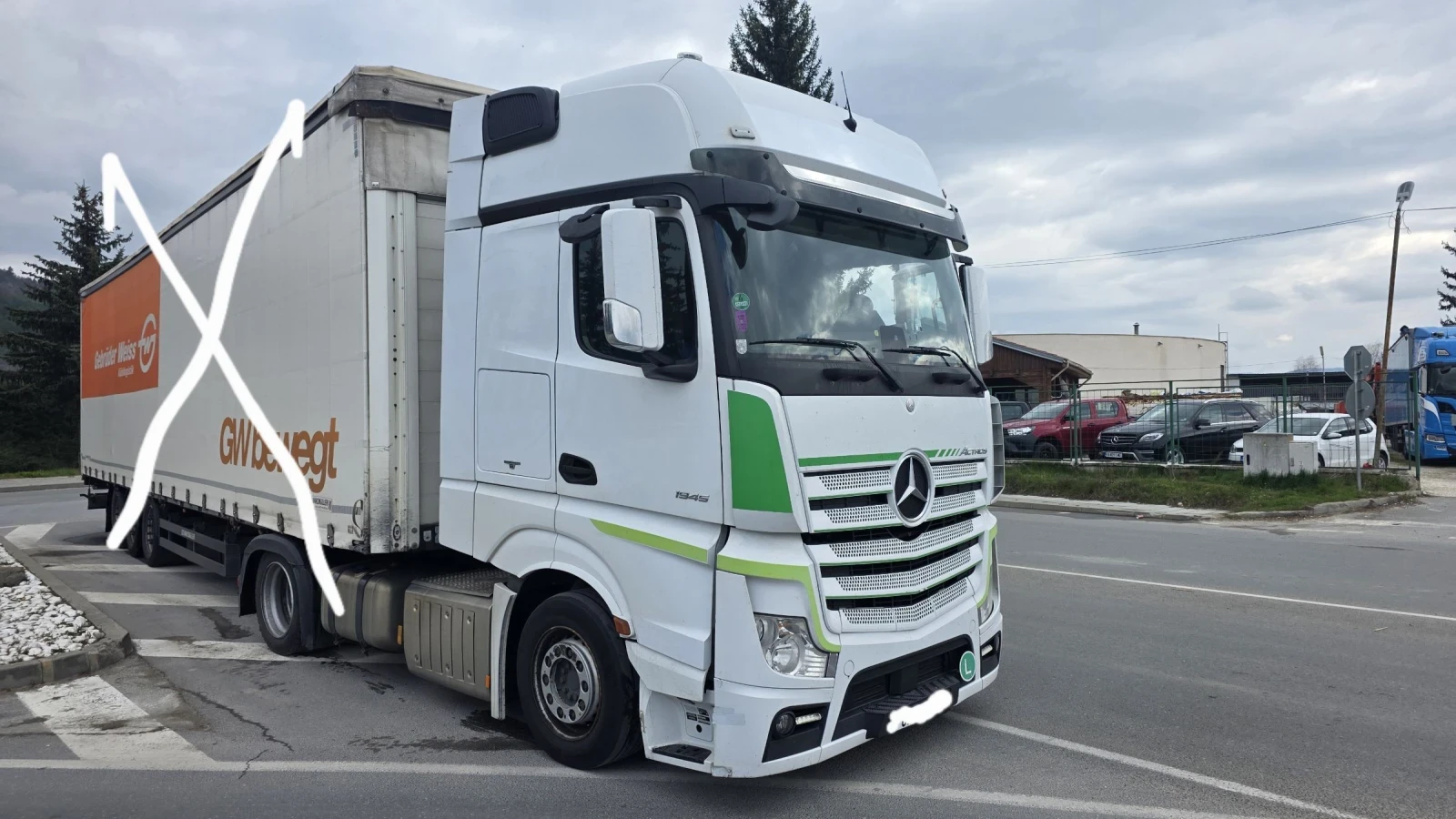 Mercedes-Benz Actros 18 45 EURO 6 МЕГА Хидравличен лафет, снимка 2 - Камиони - 54164092