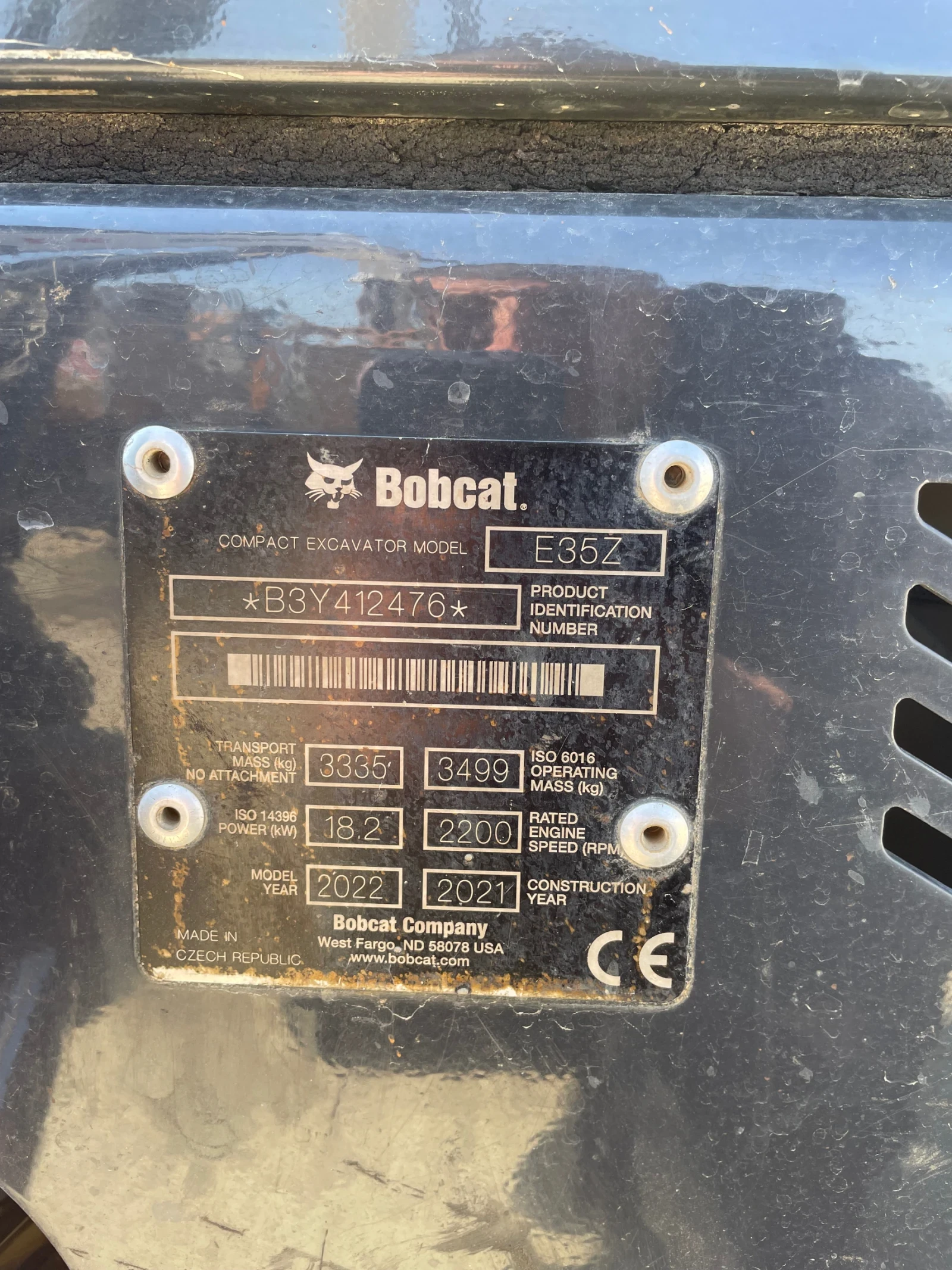 Багер Bobcat E35z, снимка 7 - Индустриална техника - 54244814