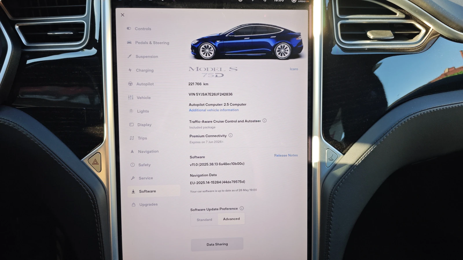 Tesla Model S 75D Dual Motor, снимка 14 - Автомобили и джипове - 54528504