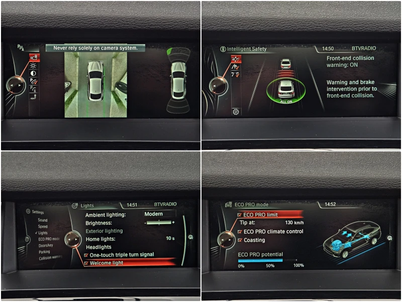 BMW X4 M/DISTR/HEAD UP/360CAMERA/ПОДГРЕВ/LINE ASSYST/LIZI, снимка 14 - Автомобили и джипове - 52653791