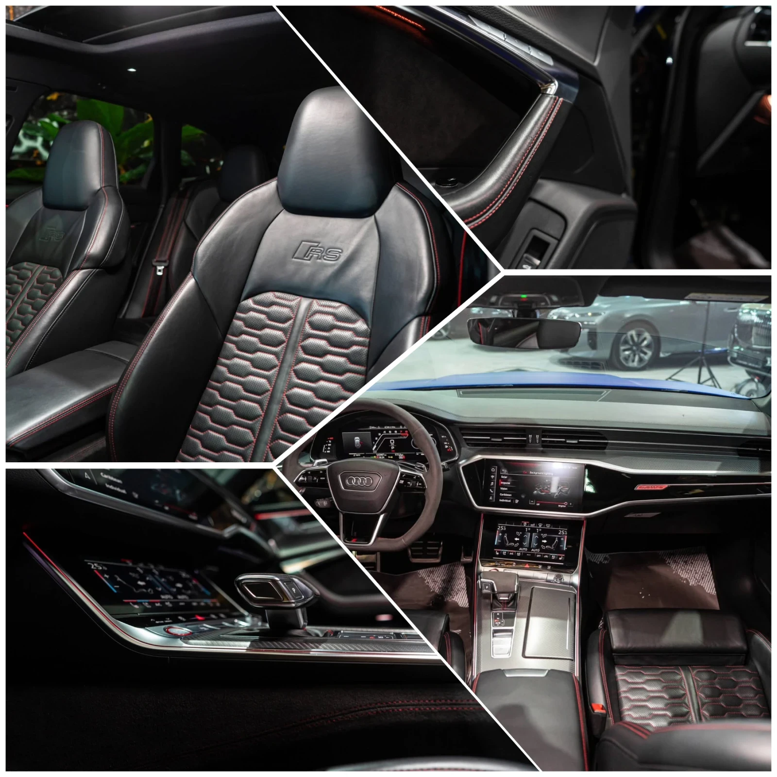 Audi Rs6 4.0 V8 STAGE 1 CARBON CERAMIC B&O ЛИЗИНГ 100%, снимка 16 - Автомобили и джипове - 53746285