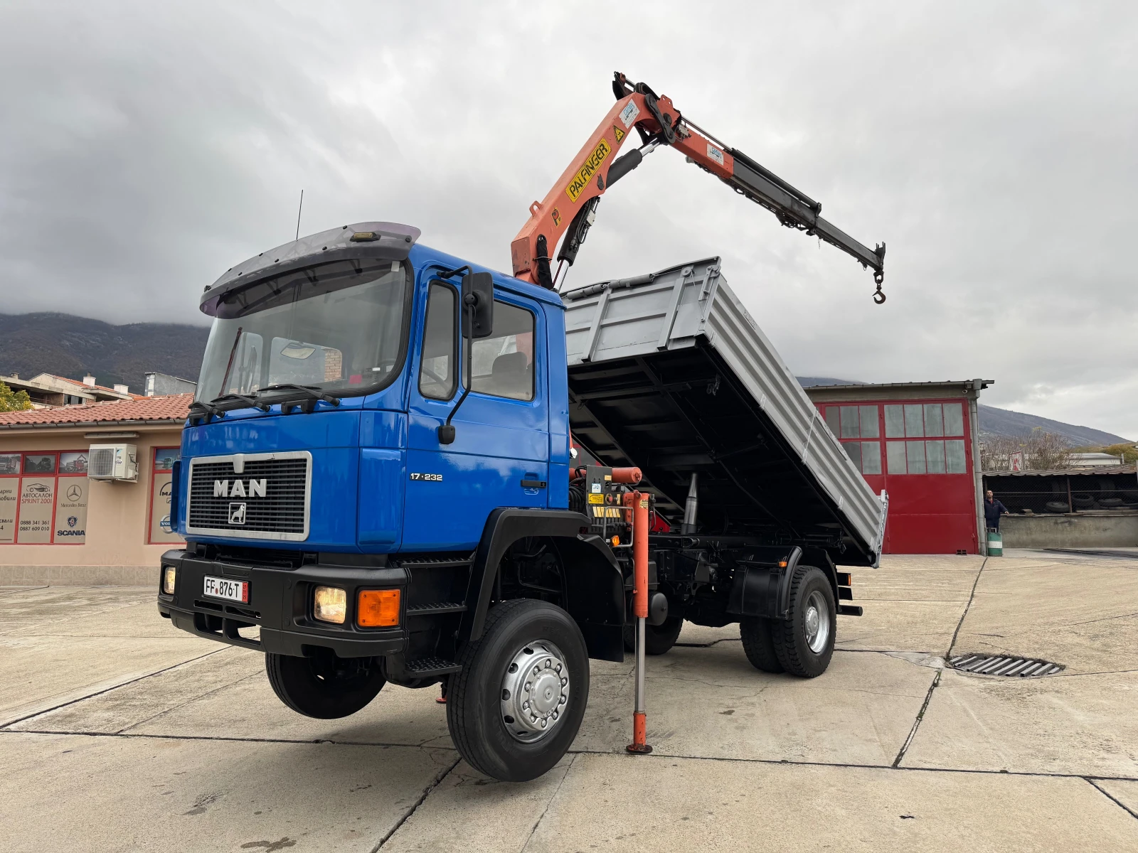 Man 17.232 Palfinger 8000 , 4x4  | Mobile.bg   1