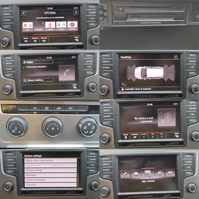 VW Golf 1.4TGI/CNG/6ск/ACC/NAVI/БЛУТУТ/EURO 6B/ТОП, снимка 10 - Автомобили и джипове - 53383139