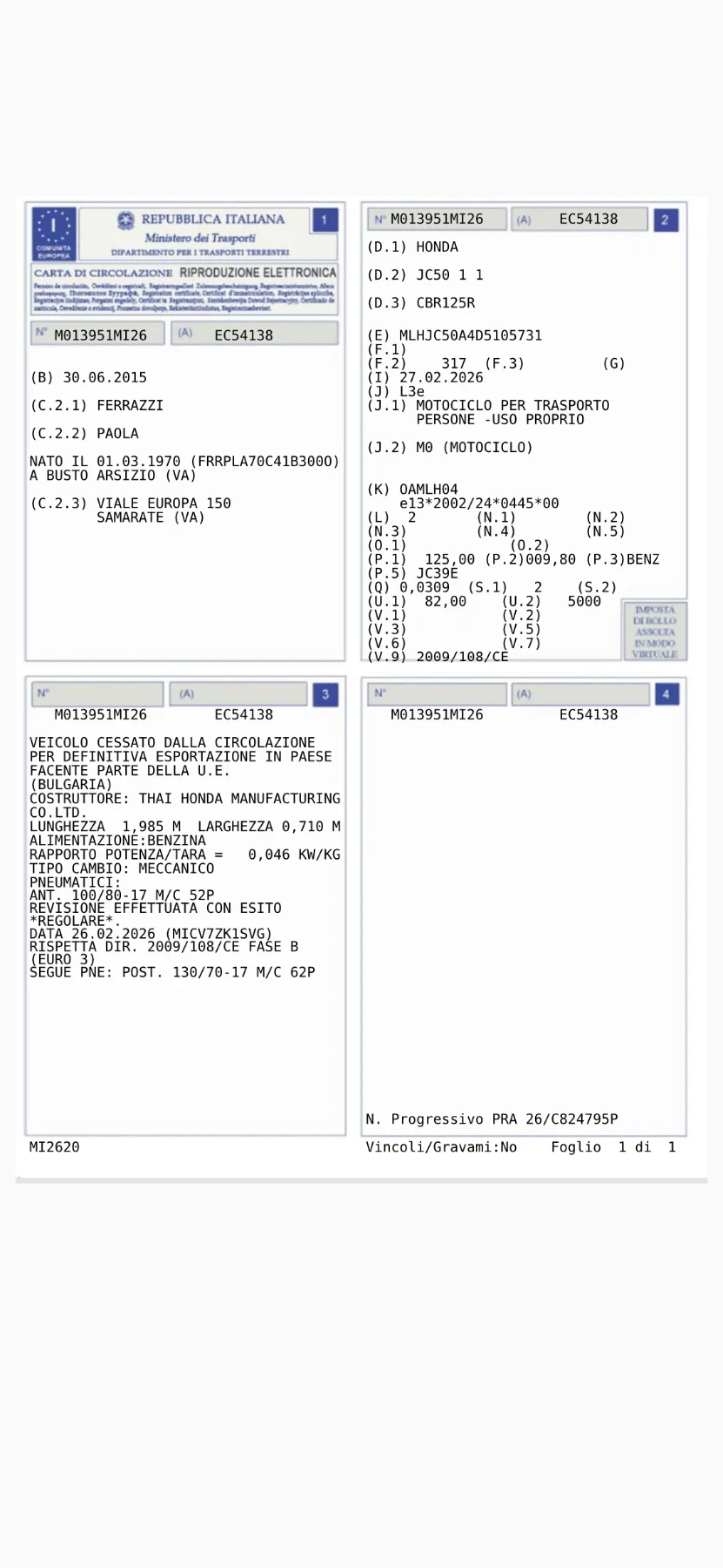 Honda Cbr 13500 km A1 A2, снимка 6 - Мотоциклети и мототехника - 53750646