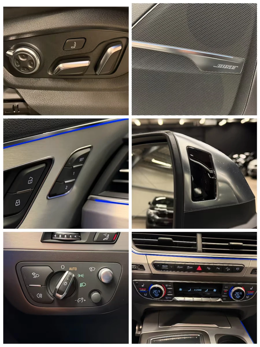 Audi SQ7 QUATTRO/435HP/BOSE/ОБДУХВАНЕ/360/292h, снимка 15 - Автомобили и джипове - 55230546