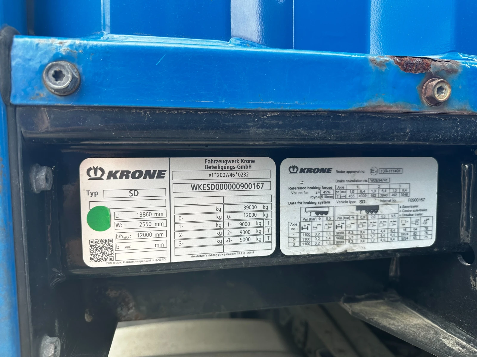 Полуремарке Krone N/A, снимка 2 - Ремаркета - 54477819