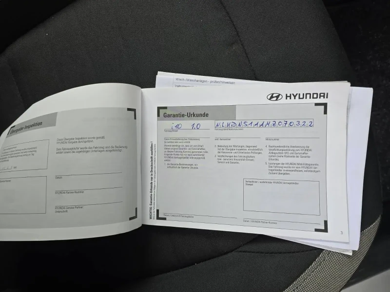 Hyundai I10 Пълна сервизна история| Парктроник| 2 броя, снимка 13 - Автомобили и джипове - 52627123