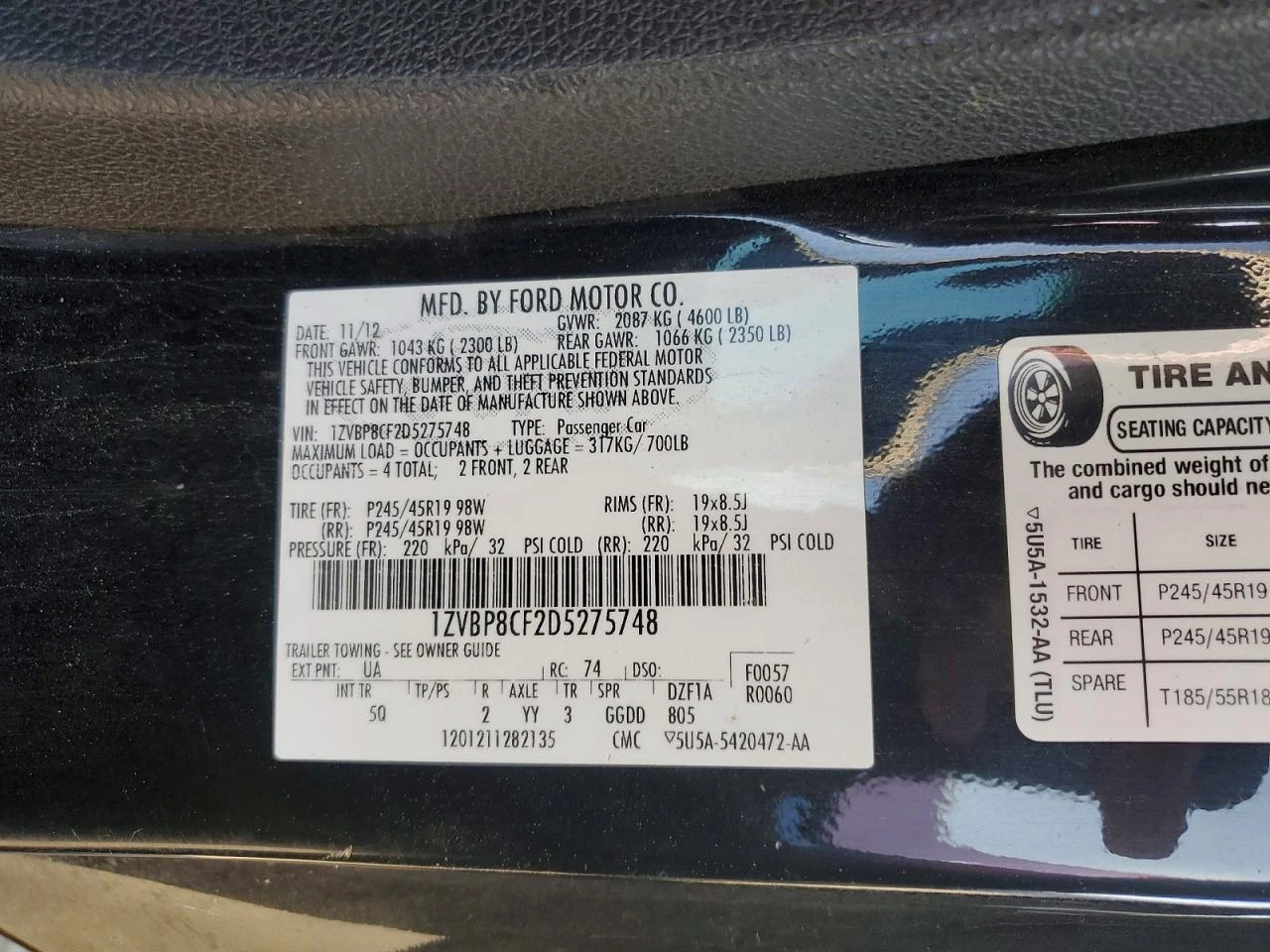 Ford Mustang 5.0l Gt * Крайна цена до БГ* , снимка 12 - Автомобили и джипове - 53756032