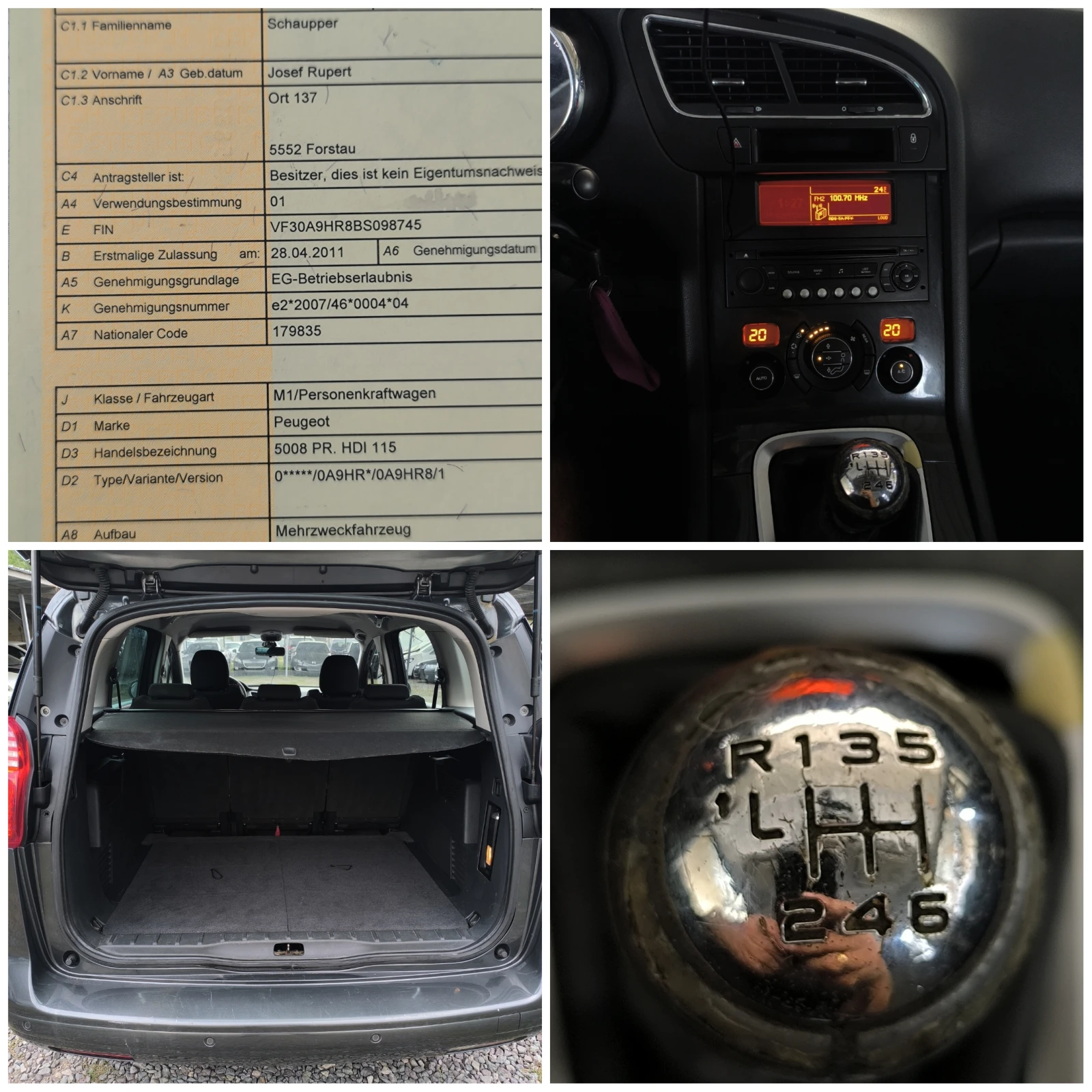 Peugeot 5008 FACE LIFT-1.6HDI-112кс-6 скор.-КЛИМАТРОНИК-EURO 5-, снимка 17 - Автомобили и джипове - 56192706