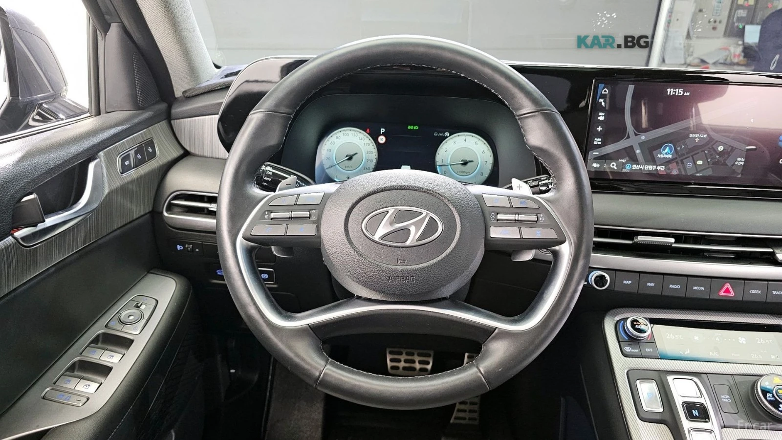Hyundai Palisade 3.8* 4WD* ПОДГРЕВ* ОБДУХВАНЕ* ПАНОРАМА* 360* HUD* , снимка 13 - Автомобили и джипове - 54916741