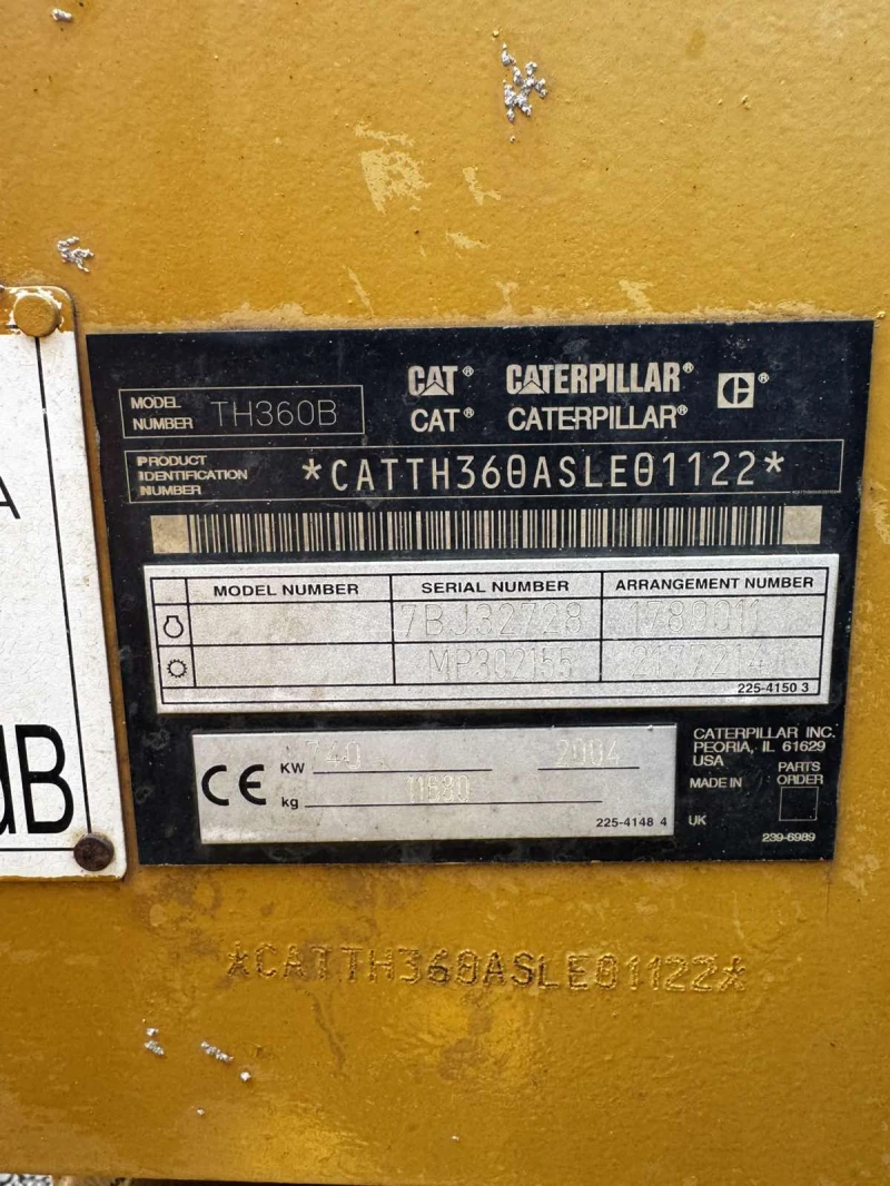 Телескопични товарачи Cat TH360B, снимка 5 - Индустриална техника - 52309661