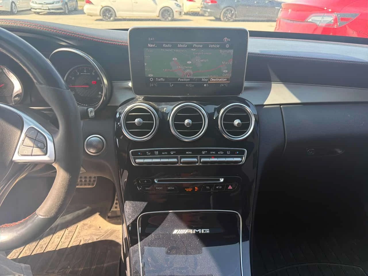 Mercedes-Benz C 63 AMG * ШИБИДАХ * КЛИП НА МОТОРА * ЛИЦЕНЗИРАН ТЪРГОВЕЦ, снимка 9 - Автомобили и джипове - 54340009