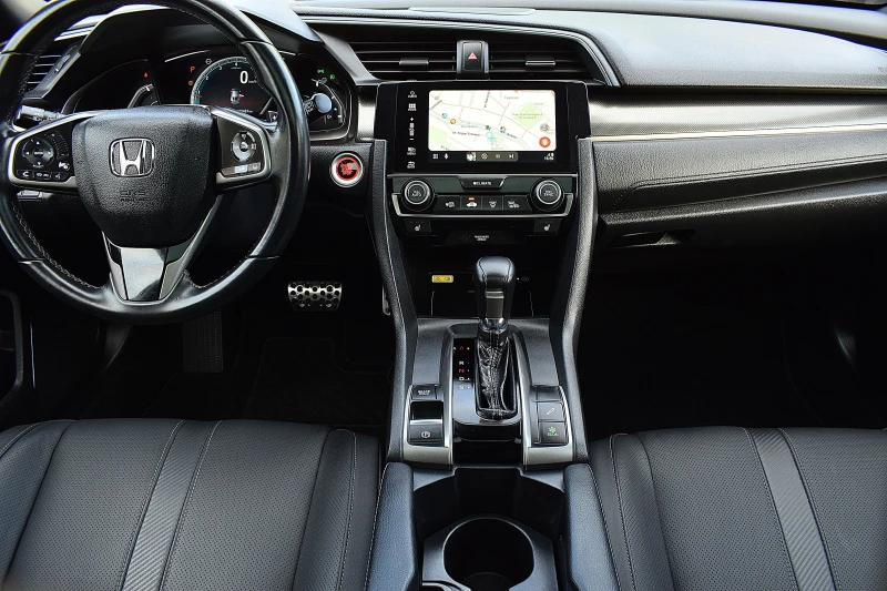 Honda Civic 1.5ШВЕЙЦАРИЯ-ДИСТРОНИК/КОЖА/НАВИ/LANE ASSIST/BLISS, снимка 12 - Автомобили и джипове - 51827016