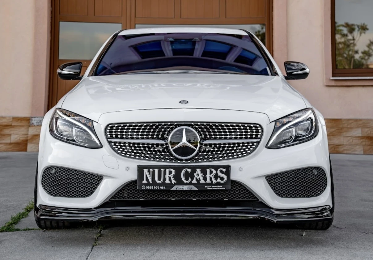 Mercedes-Benz C 220 AMG/C43 PACK/HEAD UP/BURMESTER/ЗАДНА КАМЕРА, снимка 8 - Автомобили и джипове - 54599137