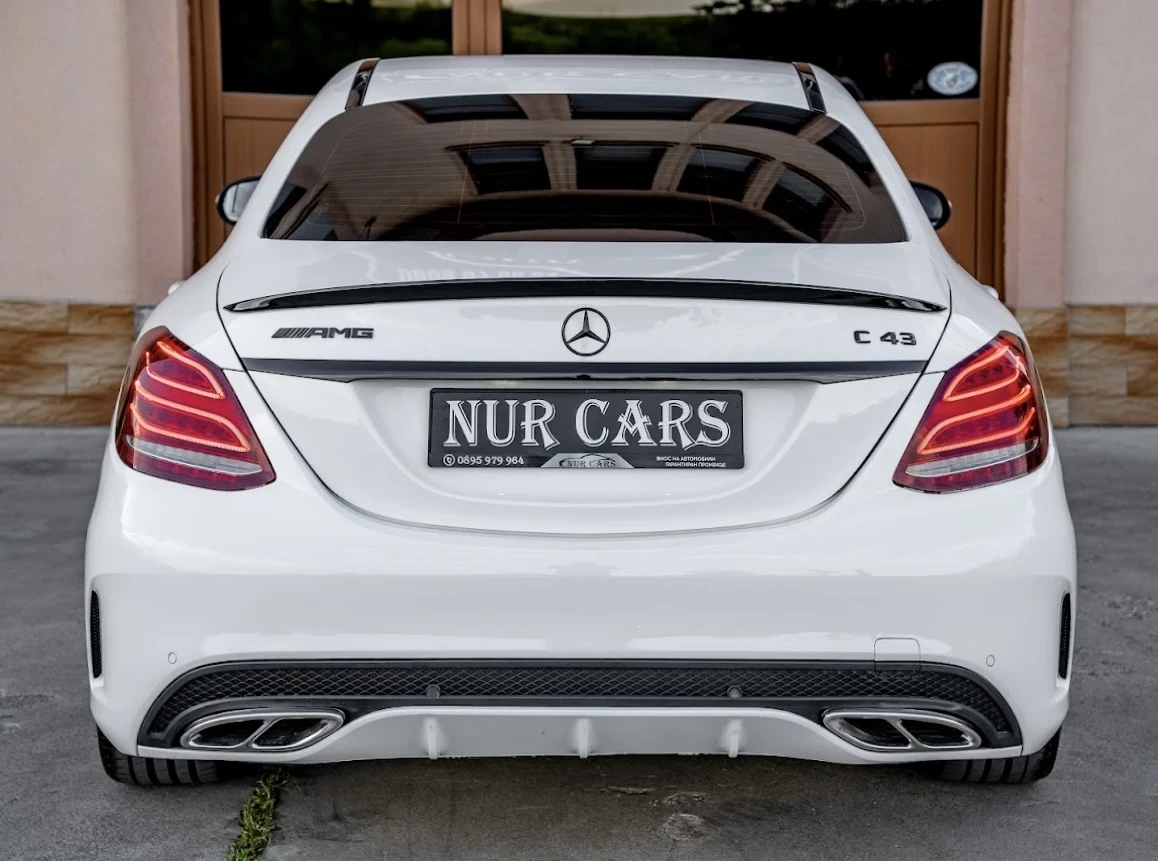 Mercedes-Benz C 220 AMG/C43 PACK/HEAD UP/BURMESTER/ЗАДНА КАМЕРА, снимка 4 - Автомобили и джипове - 54599137