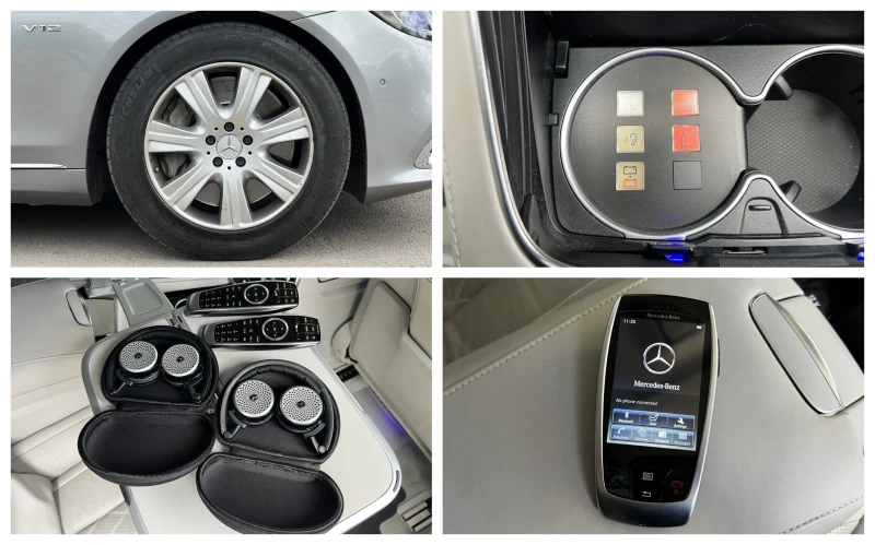 Mercedes-Benz S 600 GUARD VR9/ARMORED/FIRST CLASS/EXCLUSIV/BURM/TV/360, снимка 17 - Автомобили и джипове - 50221035