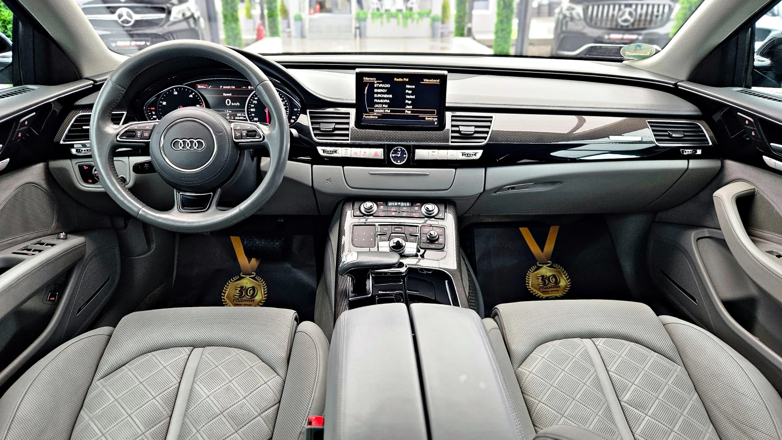 Audi A8 MATRIX/NARDO GREY/CAMERA/ПОДГРЕВ/BOSE/AMBIENT/LIZI, снимка 7 - Автомобили и джипове - 54779851