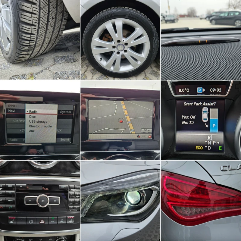 Mercedes-Benz CLA 200 1.6i-156kc= АВТОМАТ= НАВИ= LED= ПОДГРЕВ= EURO 6B, снимка 17 - Автомобили и джипове - 51951734