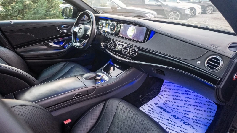 Mercedes-Benz S 350 D 4 MATIC LONG 3XTV FULL AMG LINE ЛИЗИНГ 100%, снимка 14 - Автомобили и джипове - 52442074