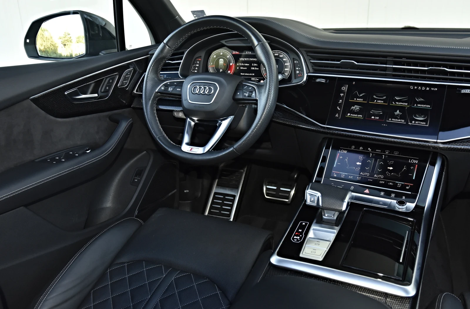 Audi SQ7 4.0 V8T MATRIX 22" PANO 360 RS EXCLUSIVE  FULL - изображение 10