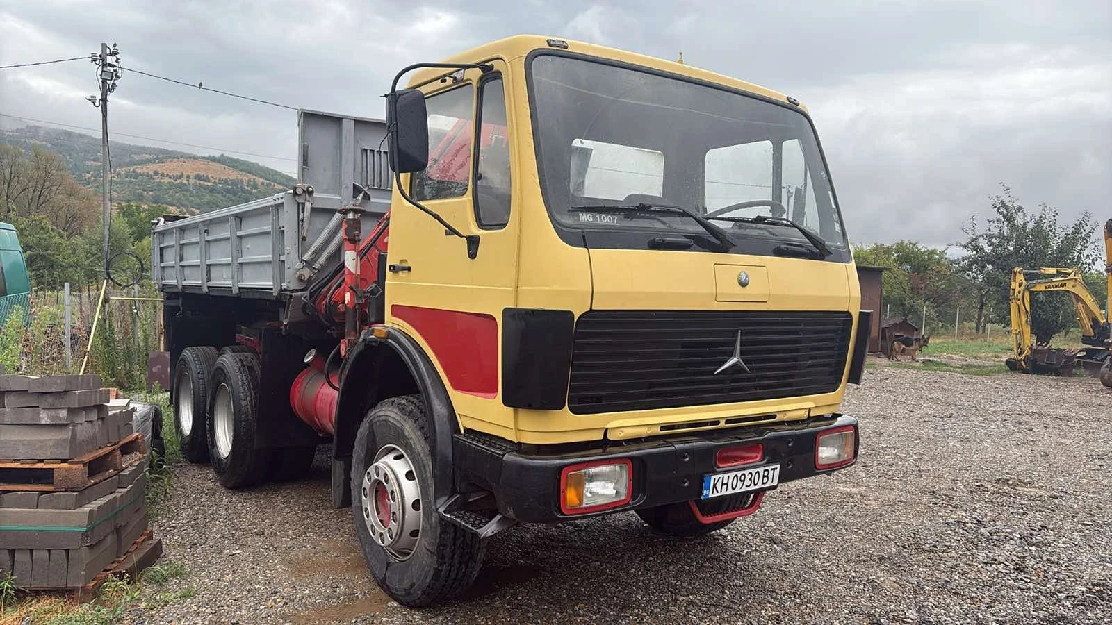 Mercedes-Benz 2224 2224 v 8 самосвал кран - изображение 2