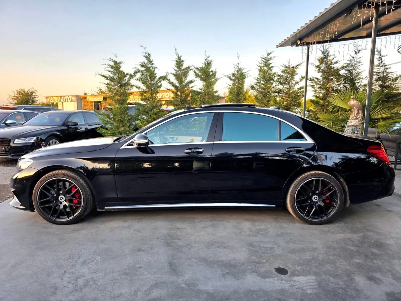 Mercedes-Benz S 63 AMG LONG 4 MATIC 3XTV ПАНОРАМА БЯЛА КОЖА ЛИЗИНГ 100%, снимка 11 - Автомобили и джипове - 50911914