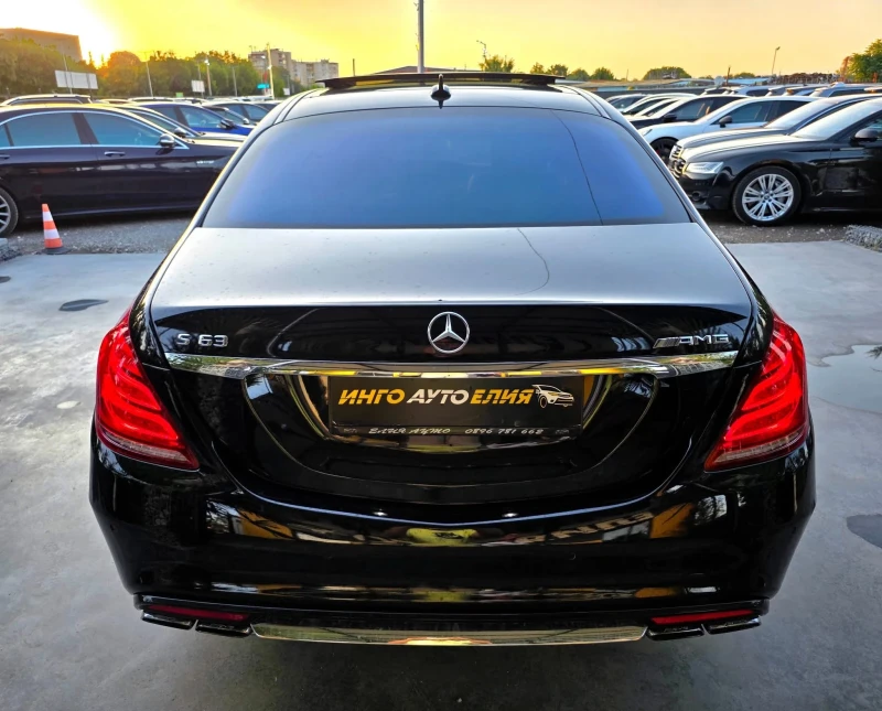 Mercedes-Benz S 63 AMG LONG 4 MATIC 3XTV ПАНОРАМА БЯЛА КОЖА ЛИЗИНГ 100%, снимка 8 - Автомобили и джипове - 50911914