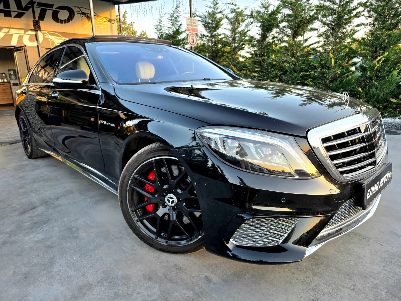 Mercedes-Benz S 63 AMG LONG 4 MATIC 3XTV ПАНОРАМА БЯЛА КОЖА ЛИЗИНГ 100% - изображение 4