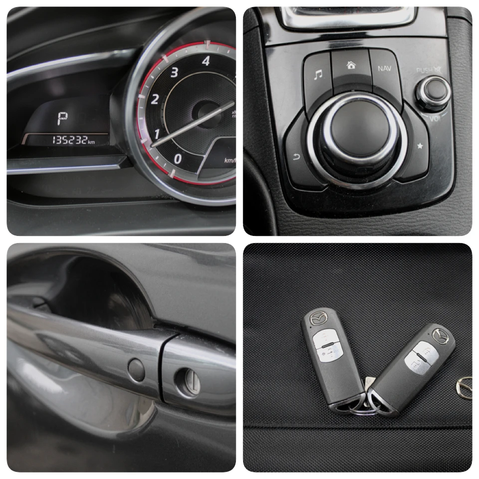 Mazda 3 2.2d/SKYACTIV/PDC/HEAD UP/DISTRONIC/KEYLESS/LED, снимка 16 - Автомобили и джипове - 54722756
