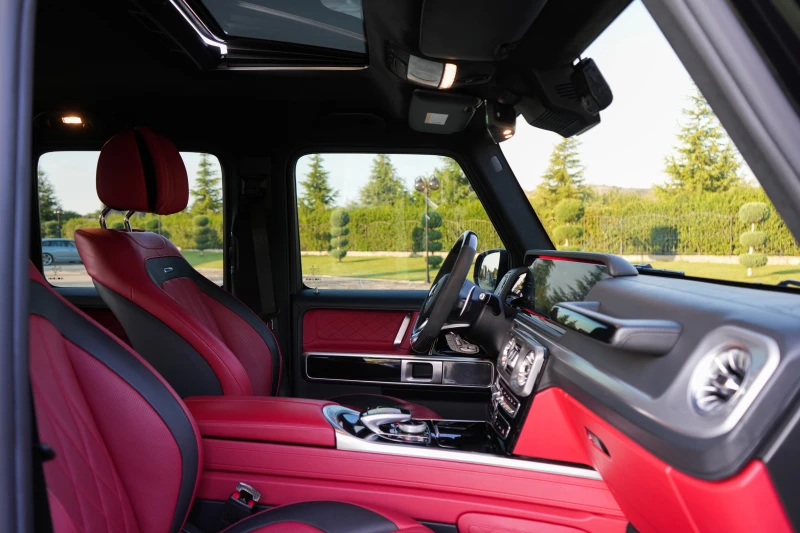 Mercedes-Benz G 63 AMG BURMESTER| RED SALON| CARBON| FULL , снимка 8 - Автомобили и джипове - 50722586