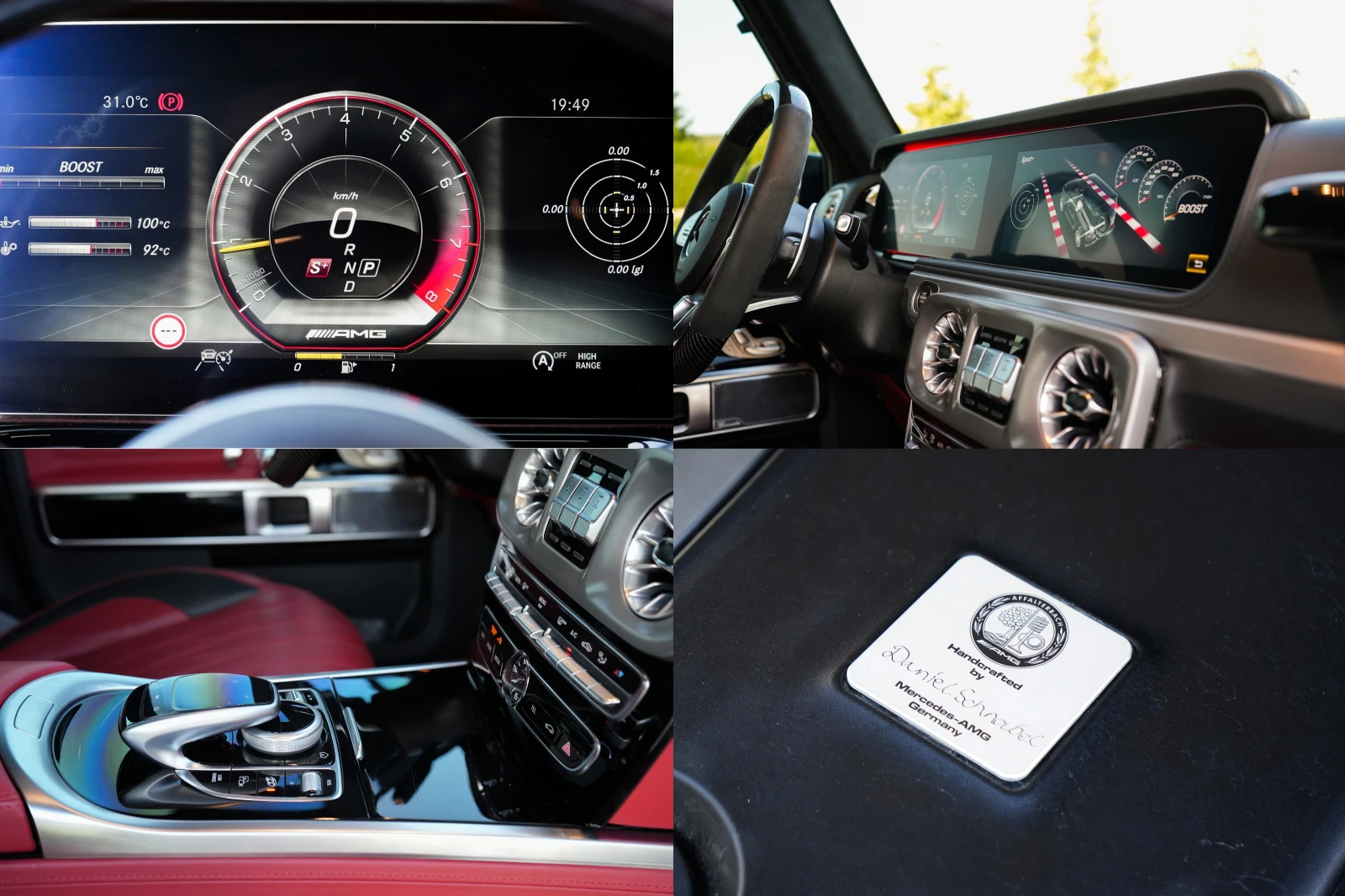 Mercedes-Benz G 63 AMG BURMESTER| RED SALON| CARBON| FULL  | Mobile.bg   16