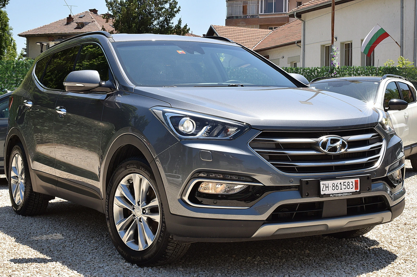 Hyundai Santa fe 2.2ШВЕЙЦАРИЯ-ДИСТРОНИК/6+ 1/КОЖА/НАВИ/КСЕНОН/КАМЕР, снимка 3 - Автомобили и джипове - 54692997