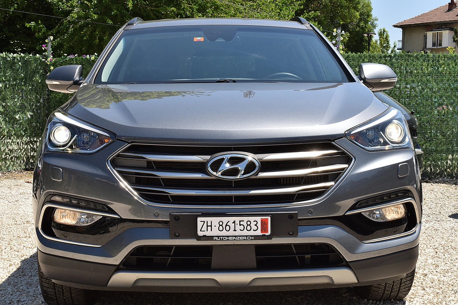 Hyundai Santa fe 2.2ШВЕЙЦАРИЯ-ДИСТРОНИК/6+ 1/КОЖА/НАВИ/КСЕНОН/КАМЕР, снимка 2 - Автомобили и джипове - 54692997
