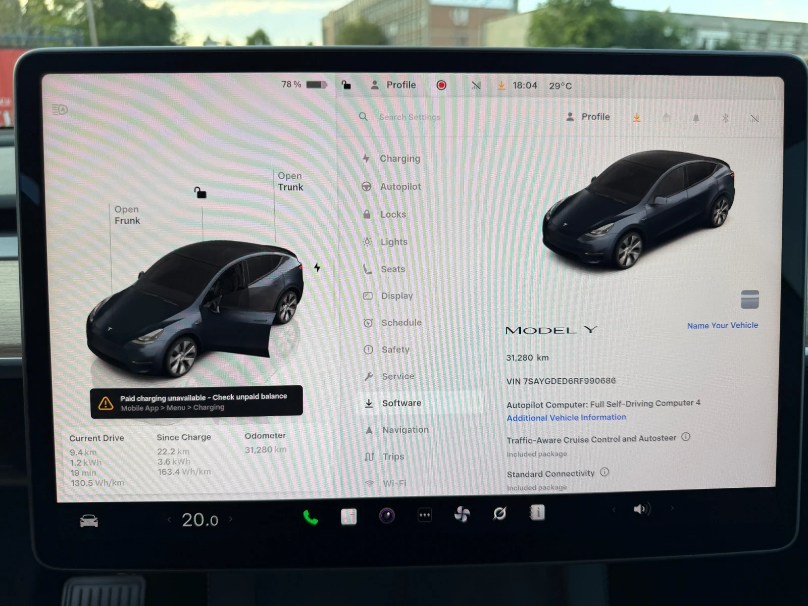 Tesla Model Y 2024 / LFP Батерия / 31280км  / Термопомпа, снимка 14 - Автомобили и джипове - 56132759