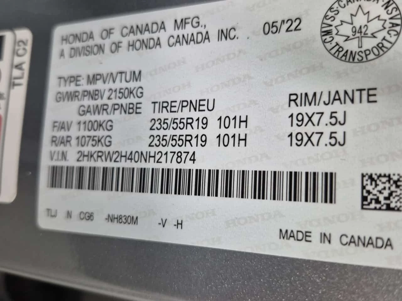 Honda Cr-v * Sport * CARFAX * ЦЕНА ДО БГ, снимка 12 - Автомобили и джипове - 53791804